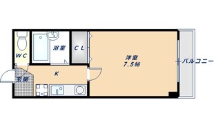 ロイヤルハイム上小阪の物件間取画像